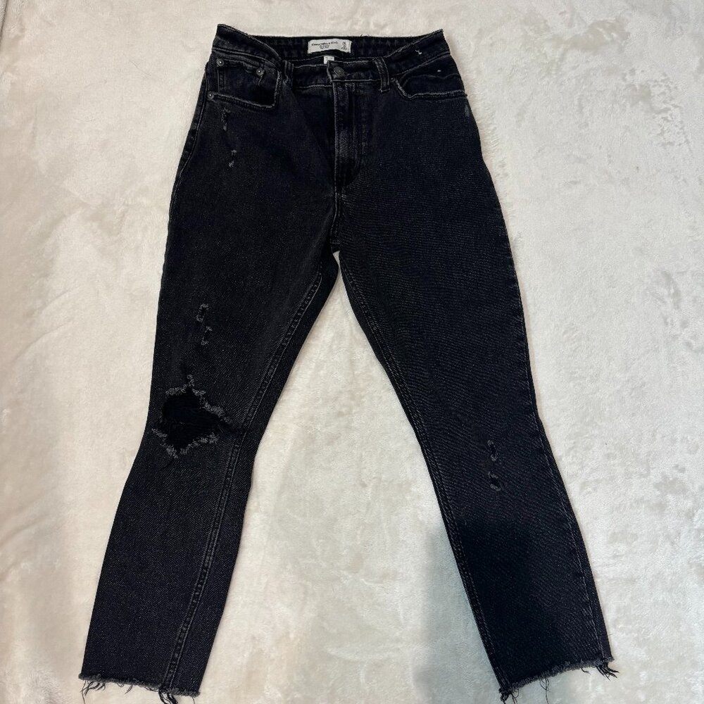 Abercrombie & Fitch Curve Love High Rise Super Skinny Ankle Jeans